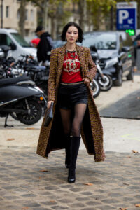 Street Style - Paris Fashion Week - Womenswear Spring/Summer 2024 - Day Nine